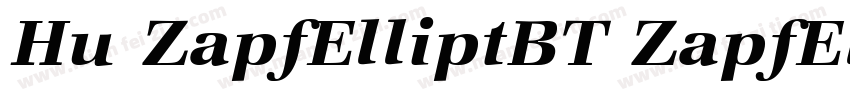 Hu ZapfElliptBT ZapfElliptBT Bold字体转换